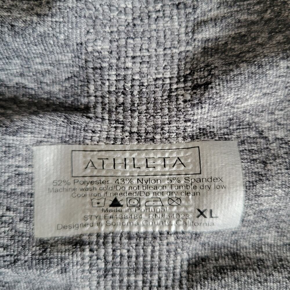 Athleta Half Zip Tracker Running Shirt Long Sleeve Stretch Gray Women XL - Picture 10 of 10